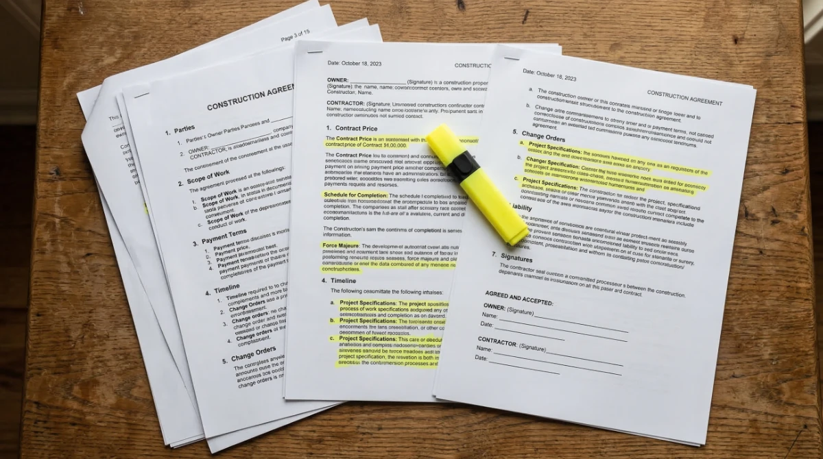 Builder contract red flags - 9 dangerous clauses homeowners should watch for